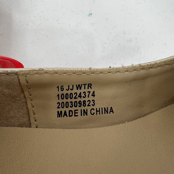 Janie and Jack Size 8 Gold Metallic Bow Ballet Flats Ankle Straps W Buckles - Picture 9 of 14